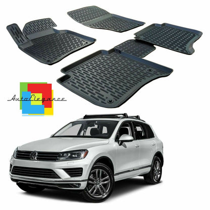 SET OF CUSTOM RUBBER CAR INTERIOR MATS VW TOUAREG 2010-2018 0032