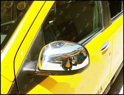 CROMATURA SPECCHIETTI LATERALI DACIA DUSTER 2010-2012 ACCIAIO INOX ADESIVO 0032 AUTOELEGANCERICAMBI