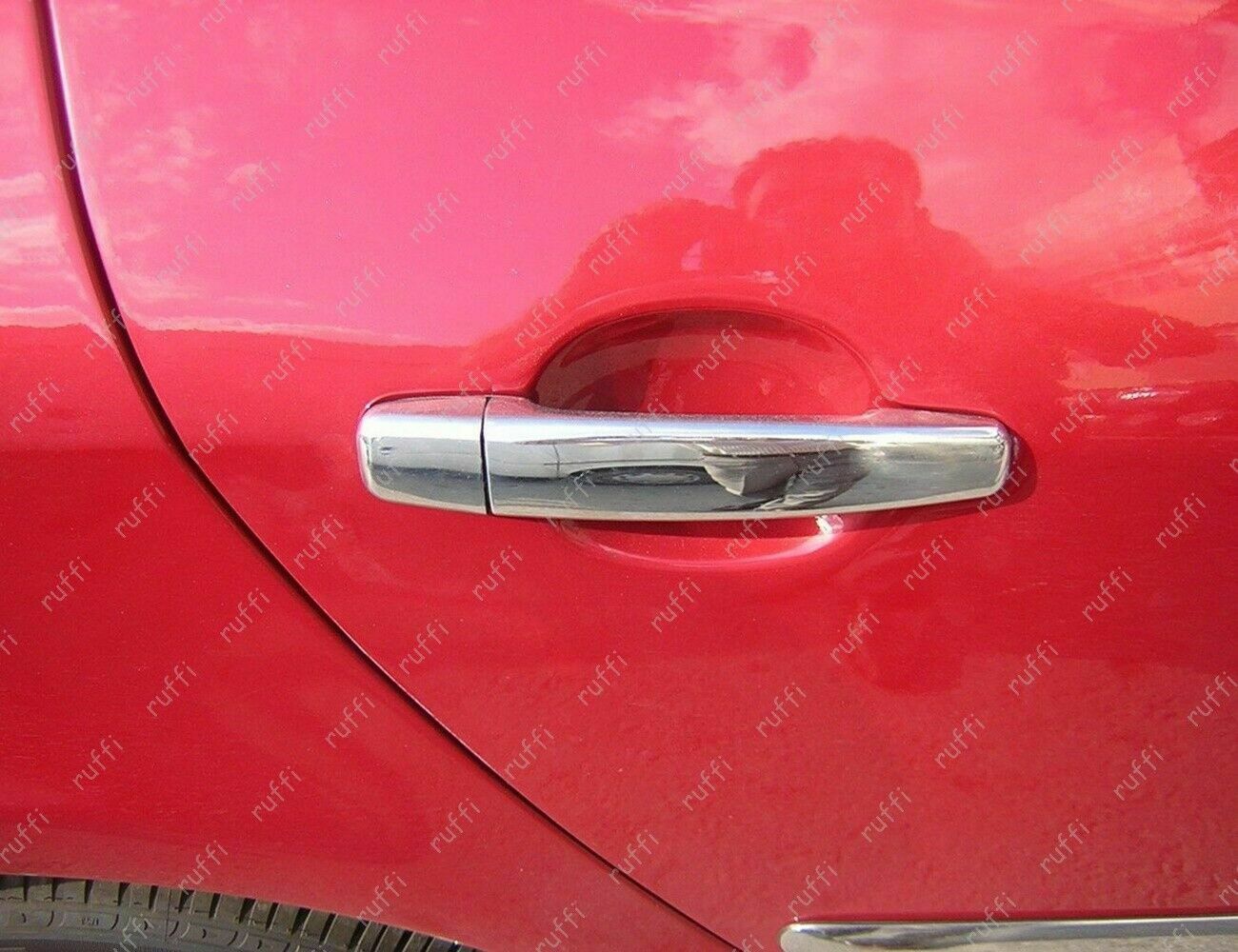 CROMATURA MANIGLIE 2 PORTE CITROEN C2 2003+ ACCIAIO INOX ADESIVO 0032 AUTOELEGANCERICAMBI