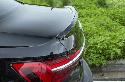 SPOILER POSTERIORE SUL COFANO PER AUDI A6 4A C8 2018+ BERLINA NERO LUCIDO ABS