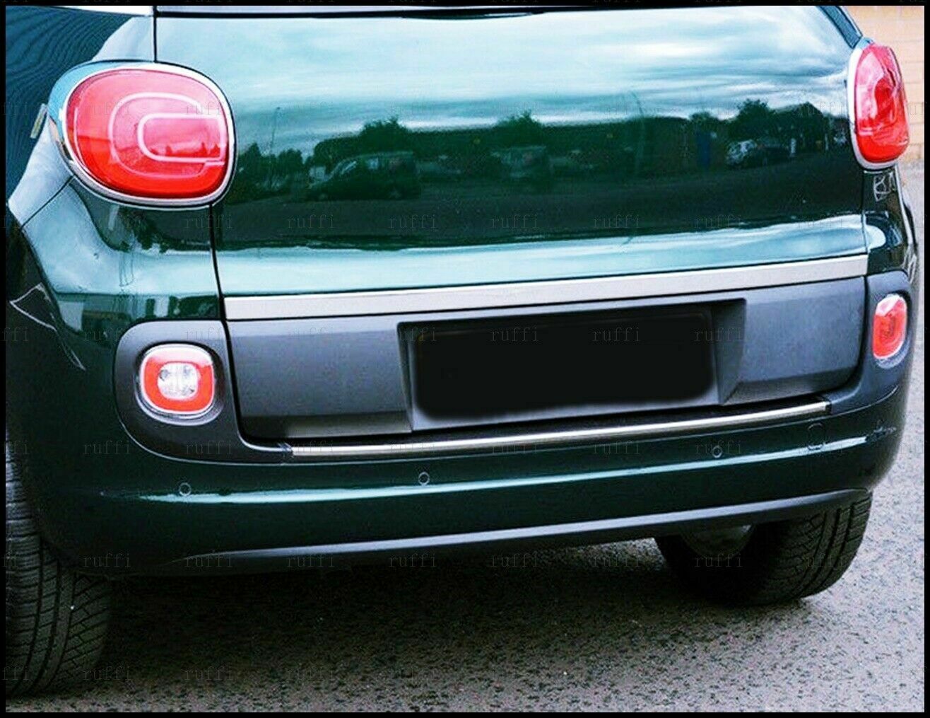 CROMATURA BAGAGLIAIO FIAT 500L 2012+ ACCIAIO INOX ADESIVO 0032 AUTOELEGANCERICAMBI