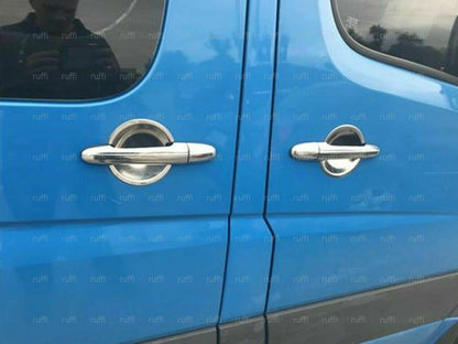CROMATURA COPPETTA 4 PORTE MERCEDES SPRINTER W906 2006-2018 INOX ADESIVO 0032 AUTOELEGANCERICAMBI