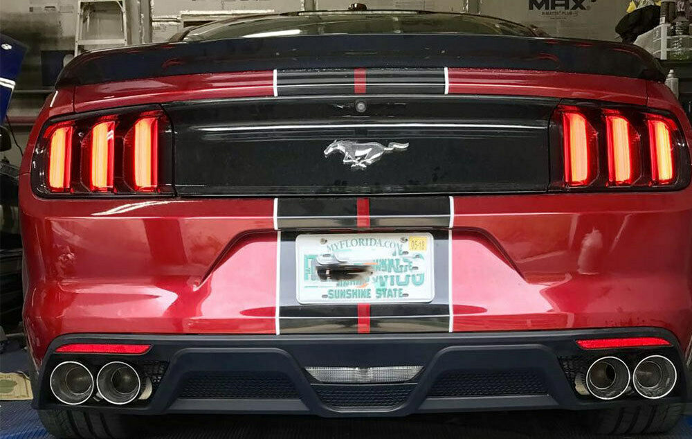 FORD MUSTANG 2015-2017 DIFFUSORE SPORTIVO CON TERMINALI DESIGN GT