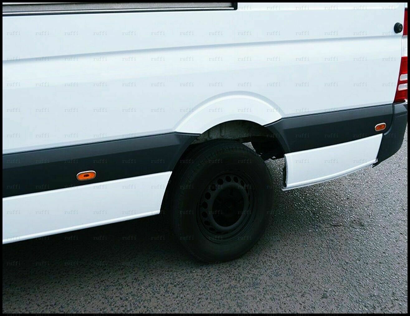 CROMATURA CONTORNO FRECCE 6PZ MERCEDES SPRINTER W906 2006-2018 INOX ADESIVO 0032 AUTOELEGANCERICAMBI