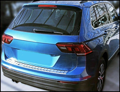 CROMATURA PROTEZIONE PARAURTI POSTERIORE VW TIGUAN II 2016+ INOX ADESIVO 0032 AUTOELEGANCERICAMBI