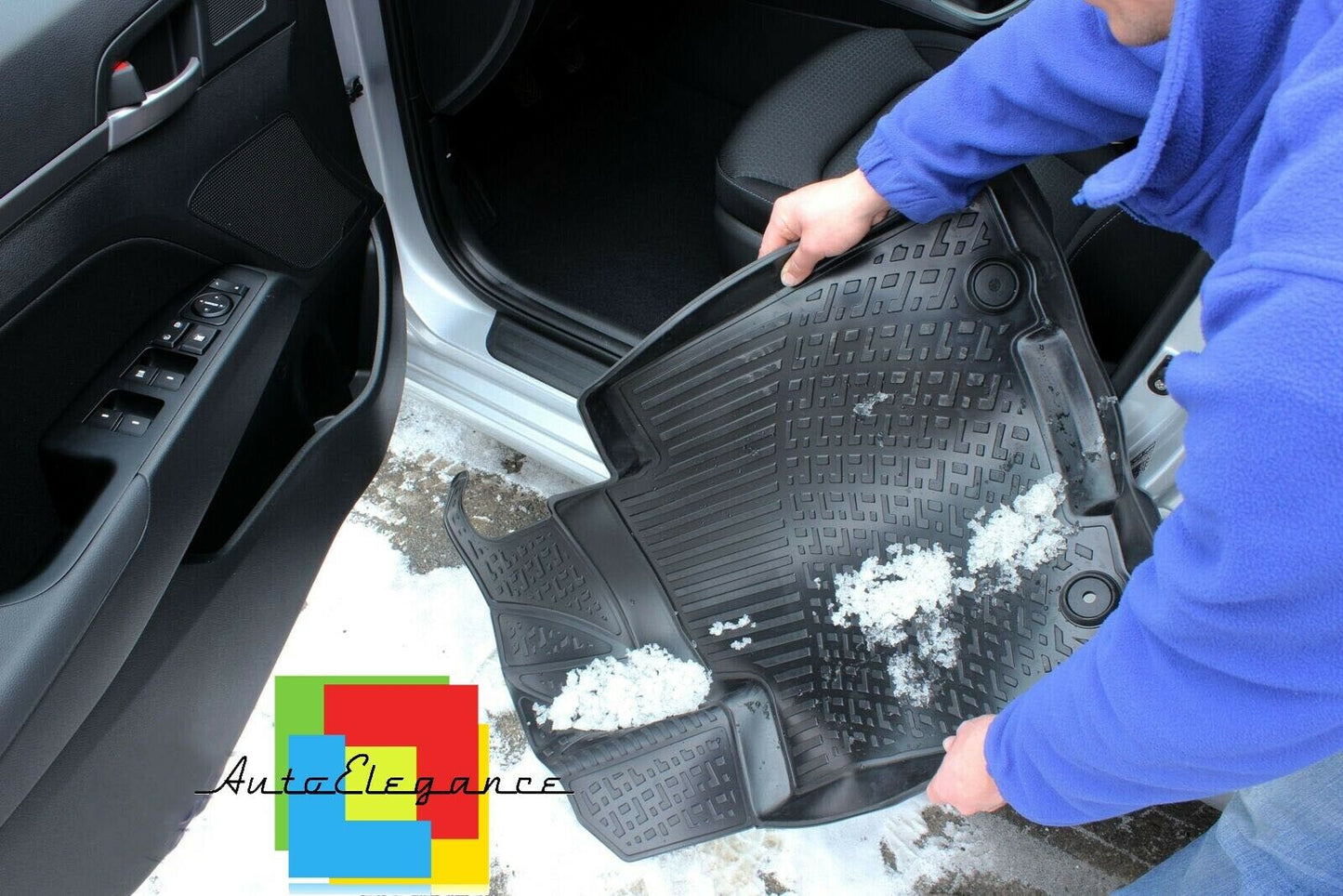 SET TAPPETINI INTERNI AUTO IN GOMMA SU MISURA MERCEDES CLASSE A W176 12-18 -AT-