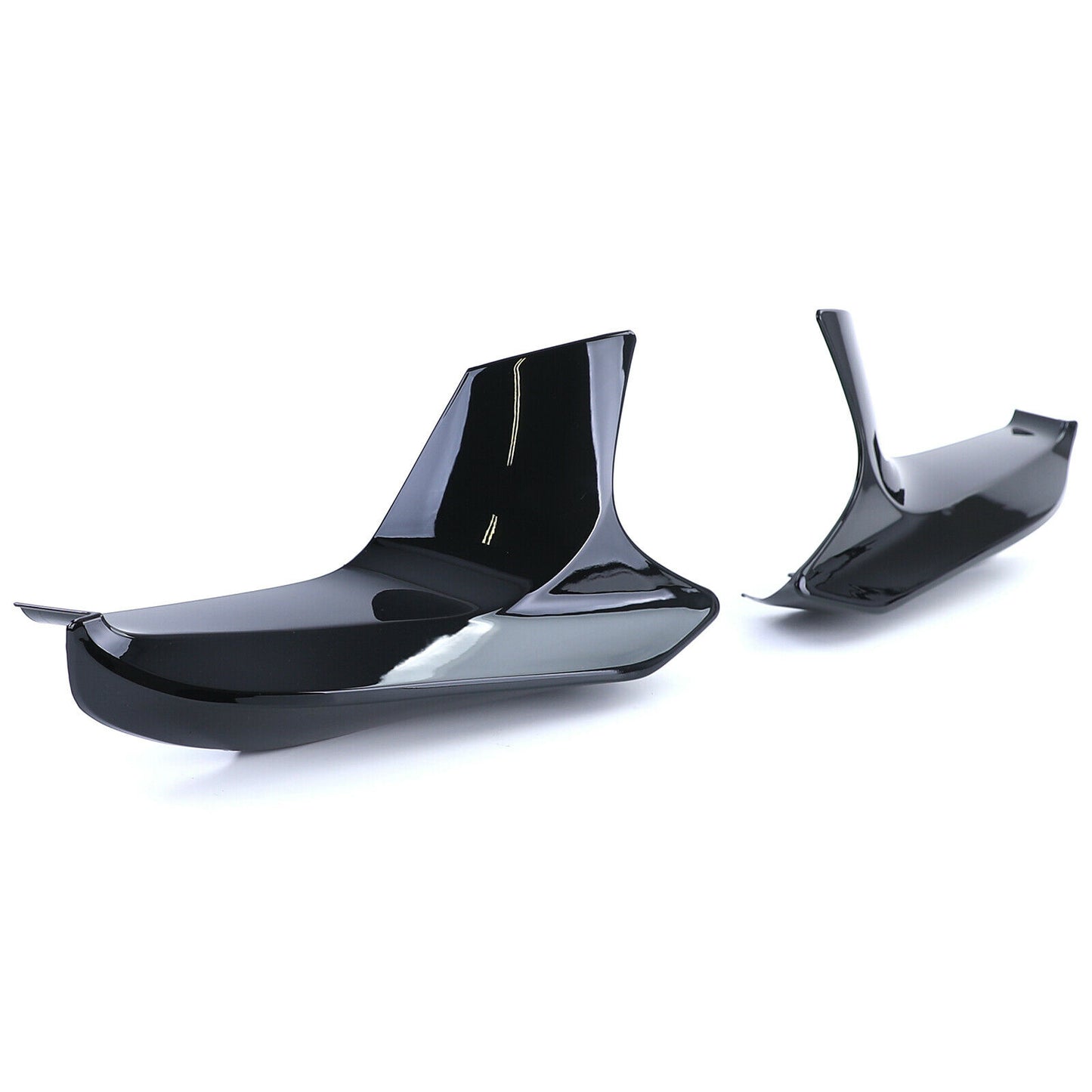 BMW 5 SERIES G30 G31 2015+ FRONT BUMPER SPLITTER GLOSSY BLACK MUSTACHE