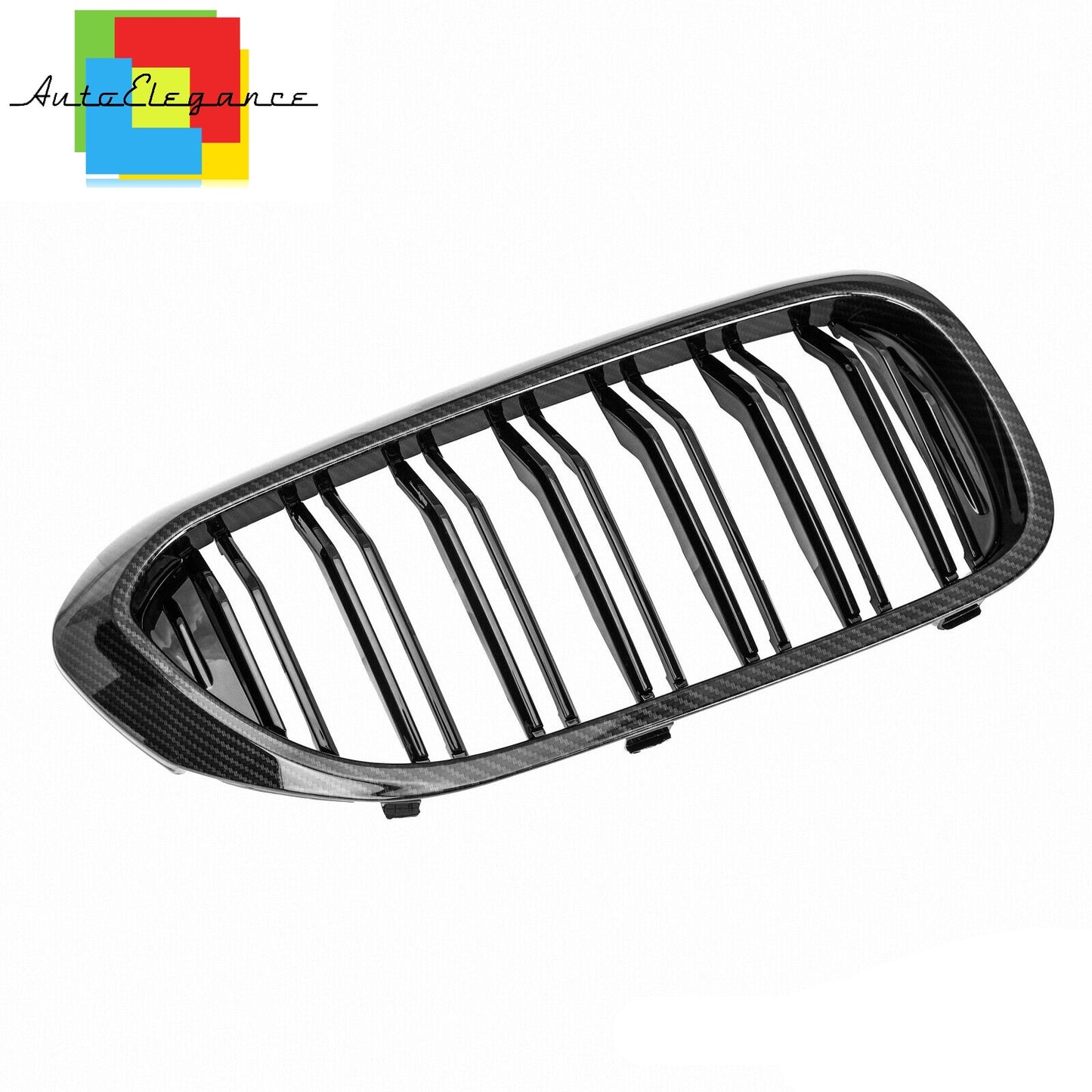 FRONT MUSTACHE GRILLE 5 SERIES G30 G31 M LOOK DOUBLE BAND CARBON NEWS
