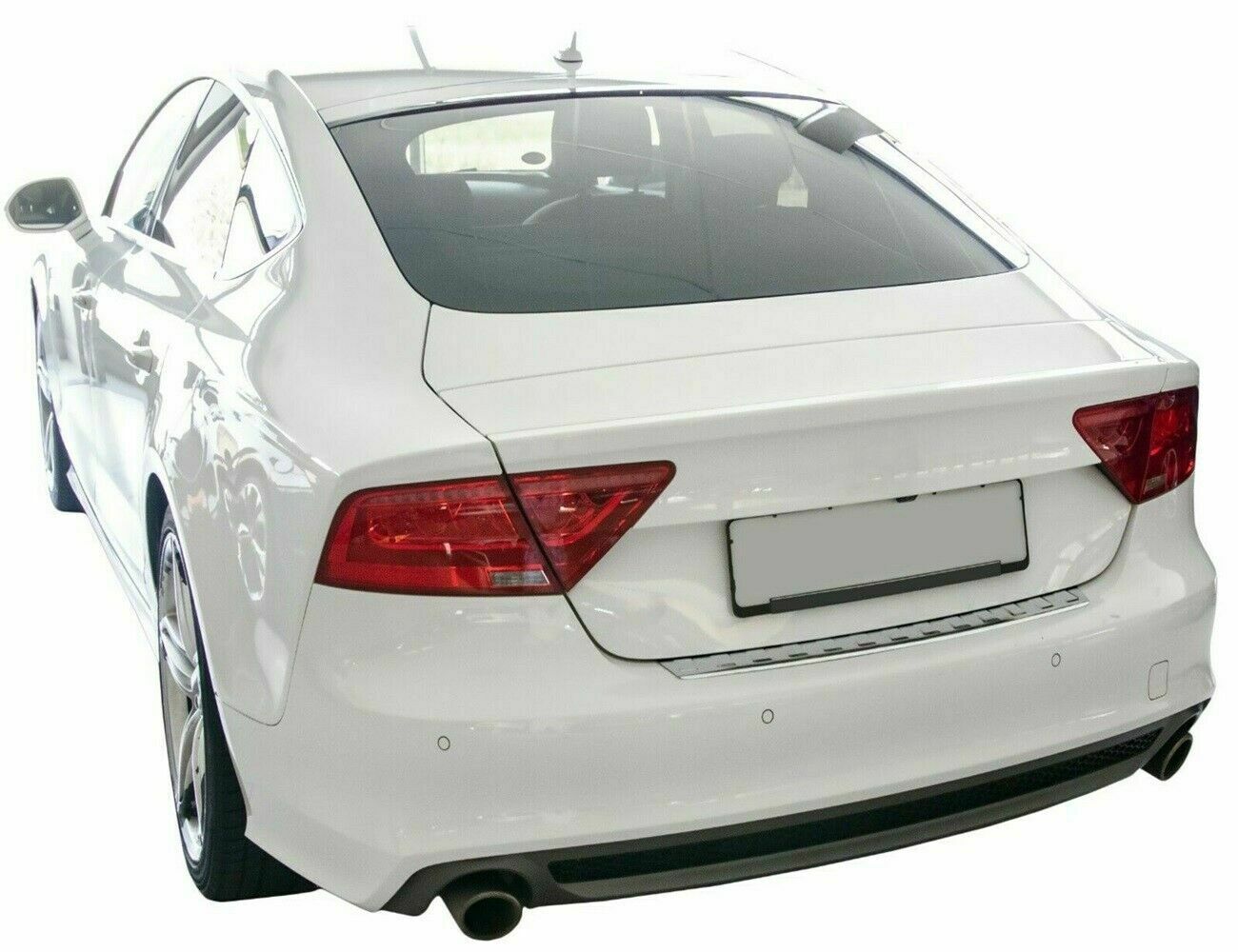 CROMATURA PROTEZIONE PARAURTI POSTERIORE AUDI A7 4G 2010-2017 INOX ADESIVO 0032 AUTOELEGANCERICAMBI