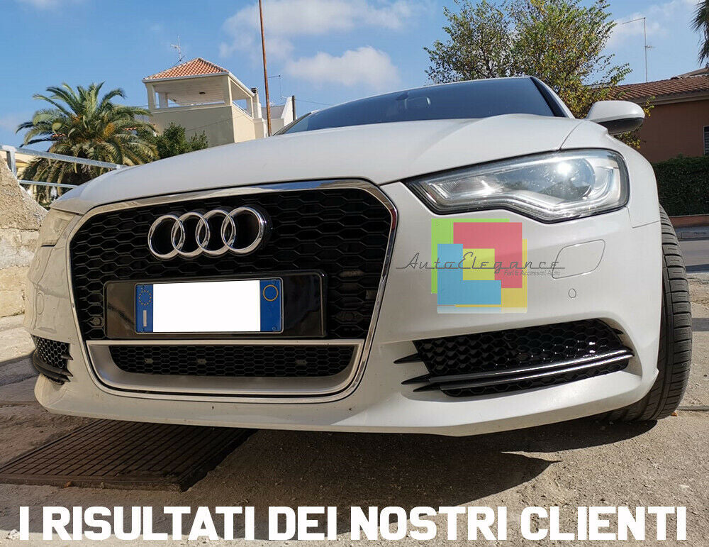 AUDI A6 4G C7 2010-2014 GRIGLIE FENDINEBBIA NIDO D'APE NERE AUTOELEGANCERICAMBI