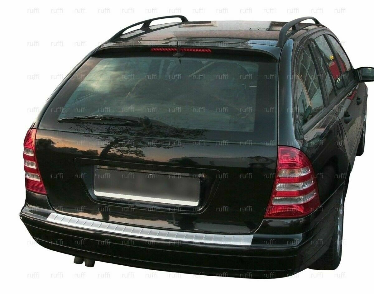 CROMATURA PROTEZIONE PARAURTI POST. MERCEDES W203 S203 2000-07 INOX ADESIVO 0032 AUTOELEGANCERICAMBI