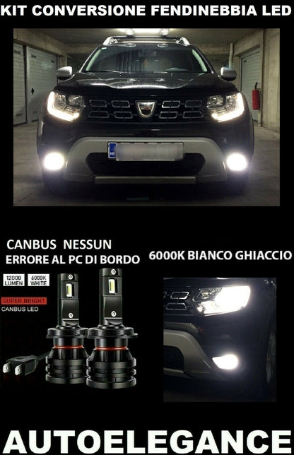 DACIA DUSTER MK2 KIT FENDINEBBIA LED 10.000LM CAMBUS 0032 AUTOELEGANCERICAMBI