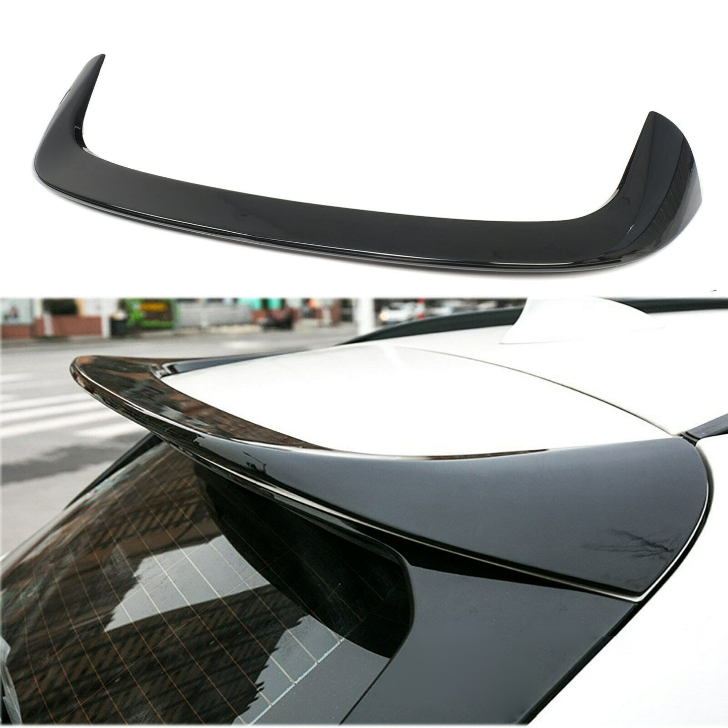 SPOILER POSTERIORE TETTO BMW X1 F48 2014-2020 NERO LUCIDO M SPORT