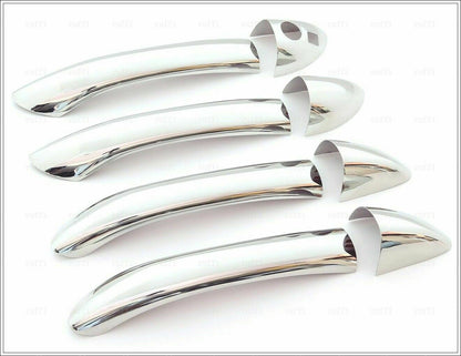 CROMATURA MANIGLIE 4 PORTE MERCEDES C W203 S203 2000-2007 INOX ADESIVO 0032 AUTOELEGANCERICAMBI