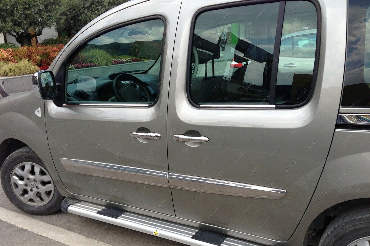 CROMATURA CORNICI FINESTRINI 4PZ MERCEDES CITAN 2012+ INOX ADESIVO 0032 AUTOELEGANCERICAMBI