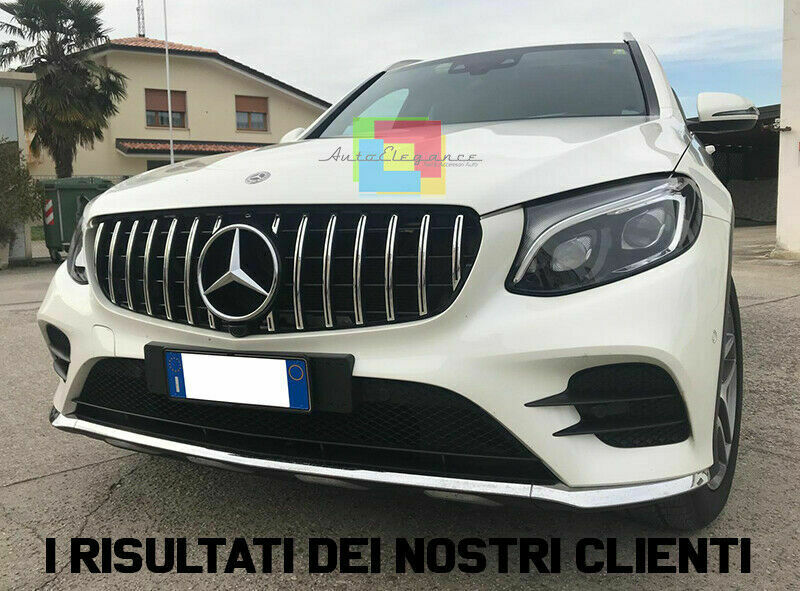 0042 GRIGLIA ANTERIORE MERCEDES GLC 2015-2018 LOOK AMG SATINATA ABS CALANDRA AUTOELEGANCERICAMBI