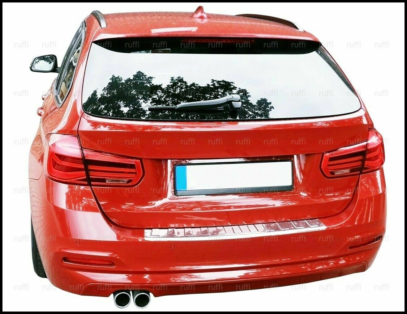CROMATURA PROTEZIONE PARAURTI POSTERIORE BMW 3 F31 2011-2018 INOX ADESIVO 0032 AUTOELEGANCERICAMBI