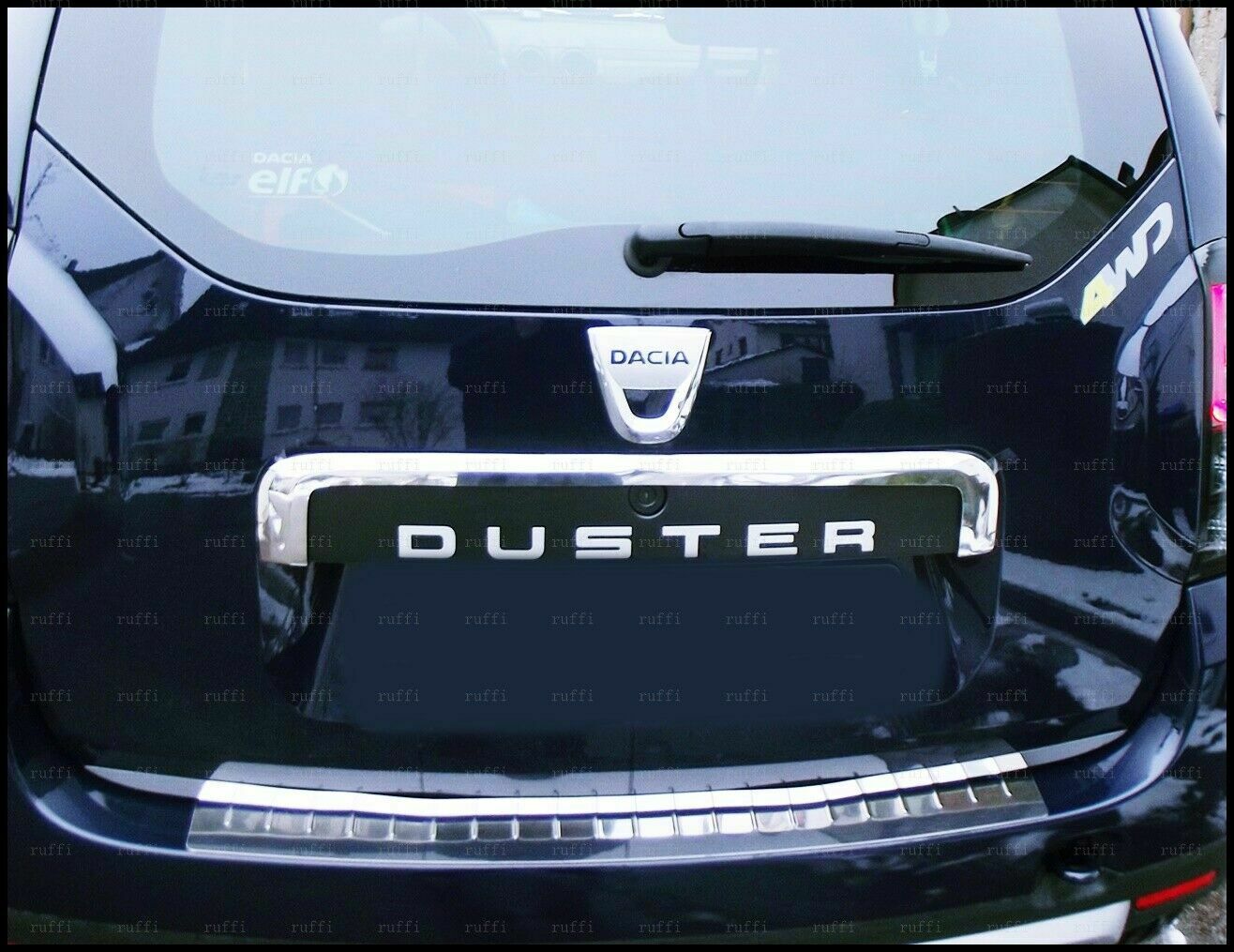 CROMATURA BAGAGLIAIO DACIA DUSTER 2010-2017 ACCIAIO INOX ADESIVO 0032 AUTOELEGANCERICAMBI