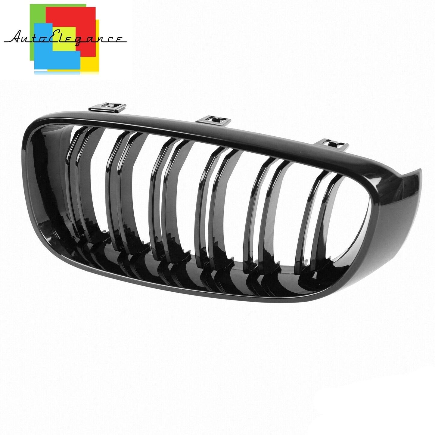 3 SERIES GT F34 2012+ MUSTACHE GRILLE GLOSS BLACK LOOK DOUBLE KIDNEY NEWS