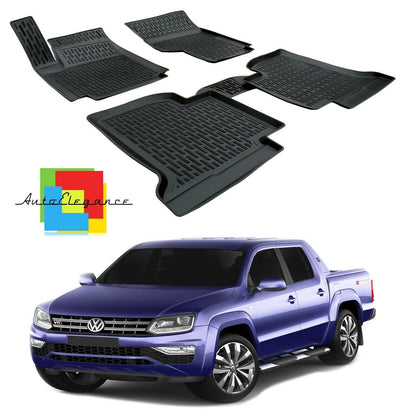 CUSTOM RUBBER CAR INTERIOR MATS SET VW AMAROK 2010+ 0032