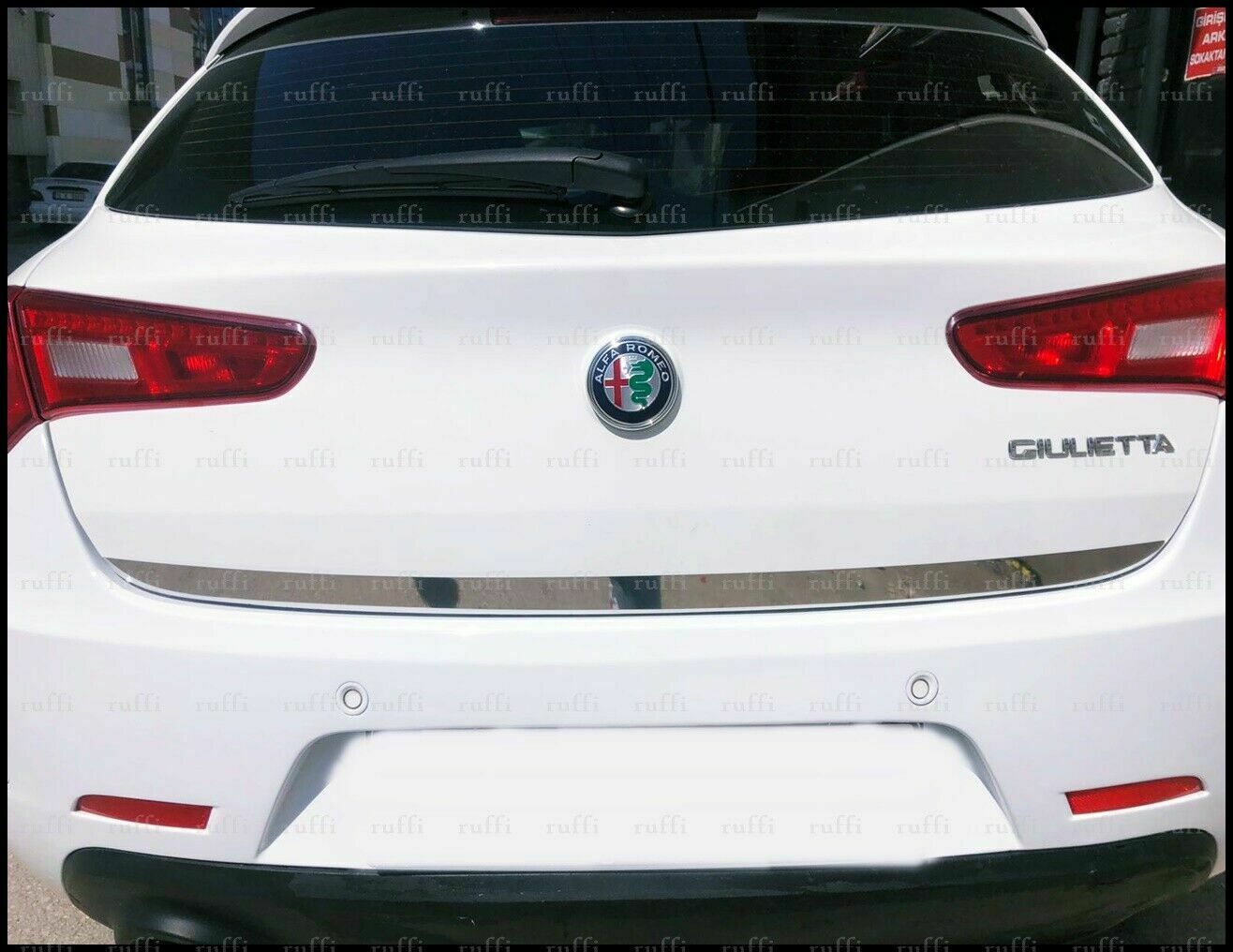 CROMATURA BAGAGLIAIO ALFA ROMEO GIULIETTA 2010+ ACCIAIO INOX ADESIVO 0032 AUTOELEGANCERICAMBI