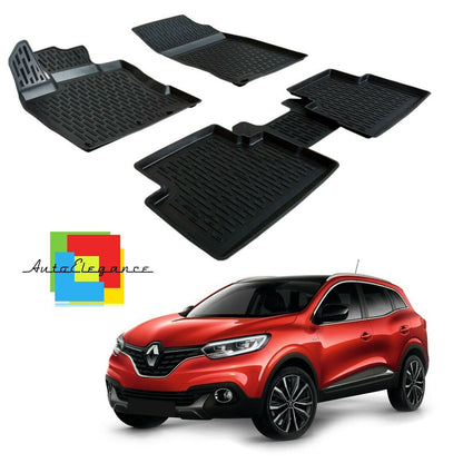 CUSTOM RUBBER CAR INTERIOR MATS SET RENAULT KADJAR 2015+ 0032