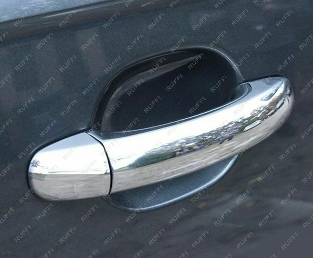 CROMATURA MANIGLIE 4 PORTE AUDI Q7 4L 2006-2011 ACCIAIO INOX ADESIVO 0032 AUTOELEGANCERICAMBI