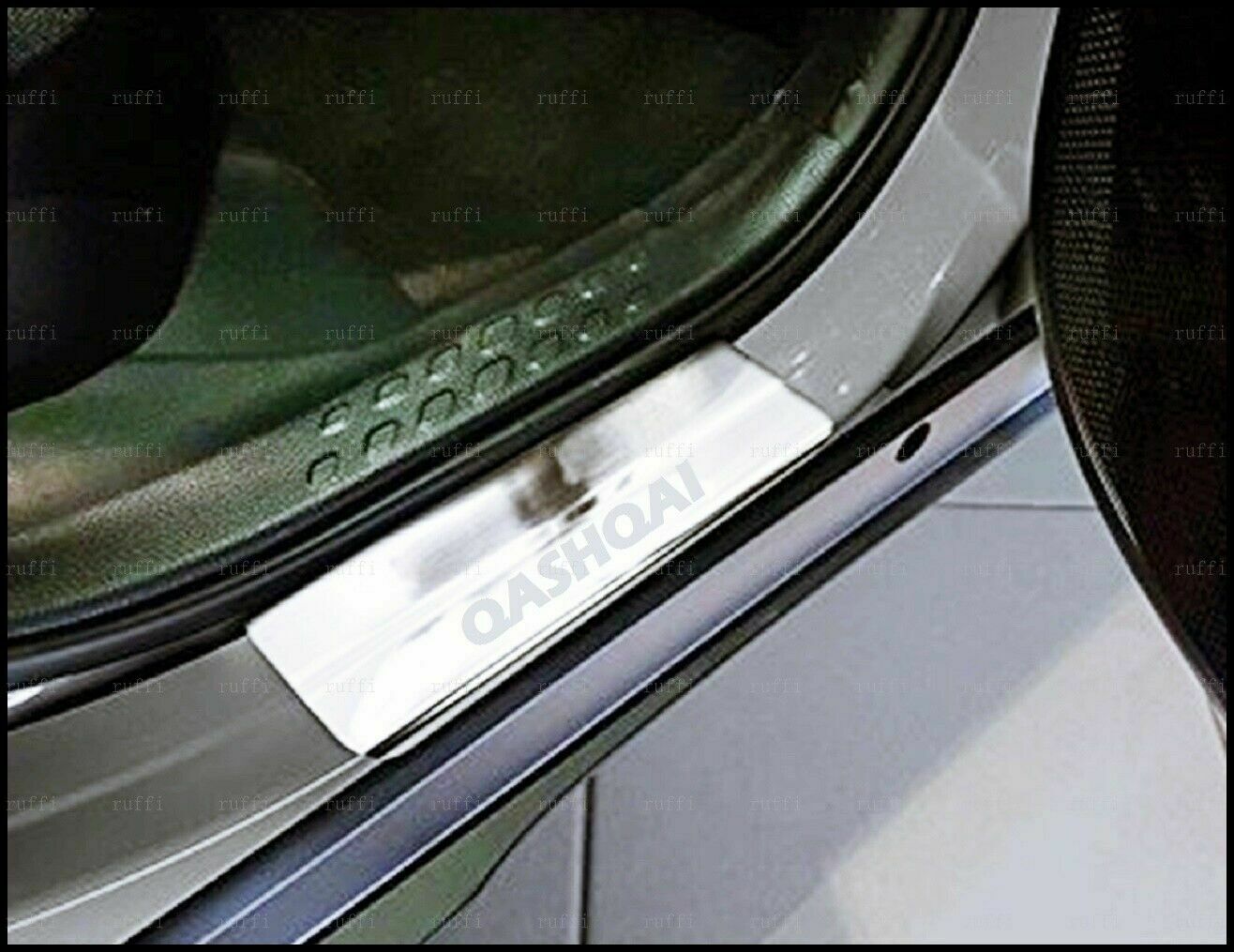 CROMATURA BATTITACCO PORTE NISSAN QASHQAI J11 2013+ ACCIAIO INOX ADESIVO 0032 AUTOELEGANCERICAMBI