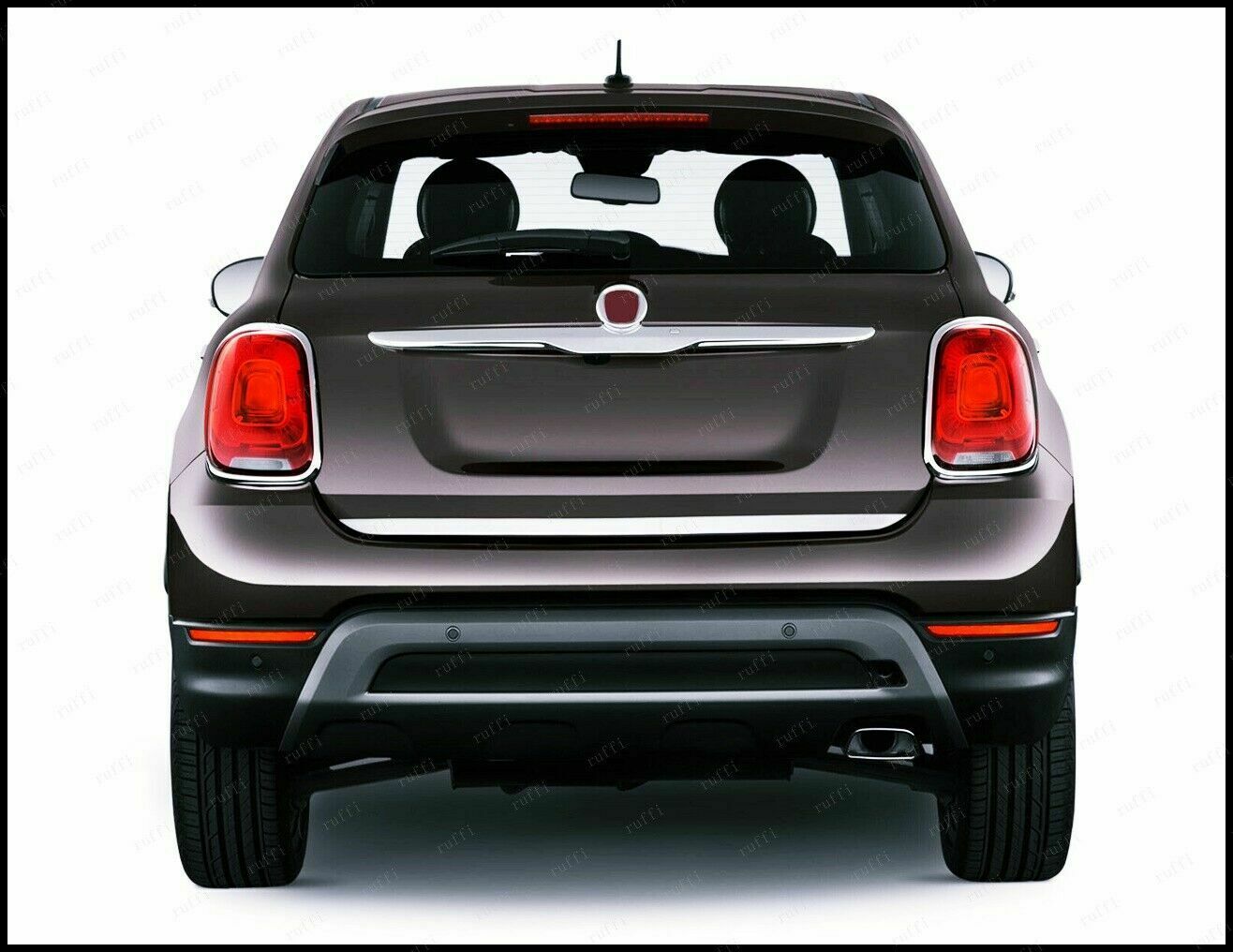 CROMATURA SOTTO BAGAGLIAIO FIAT 500X 2014+ ACCIAIO INOX ADESIVO 0032 AUTOELEGANCERICAMBI