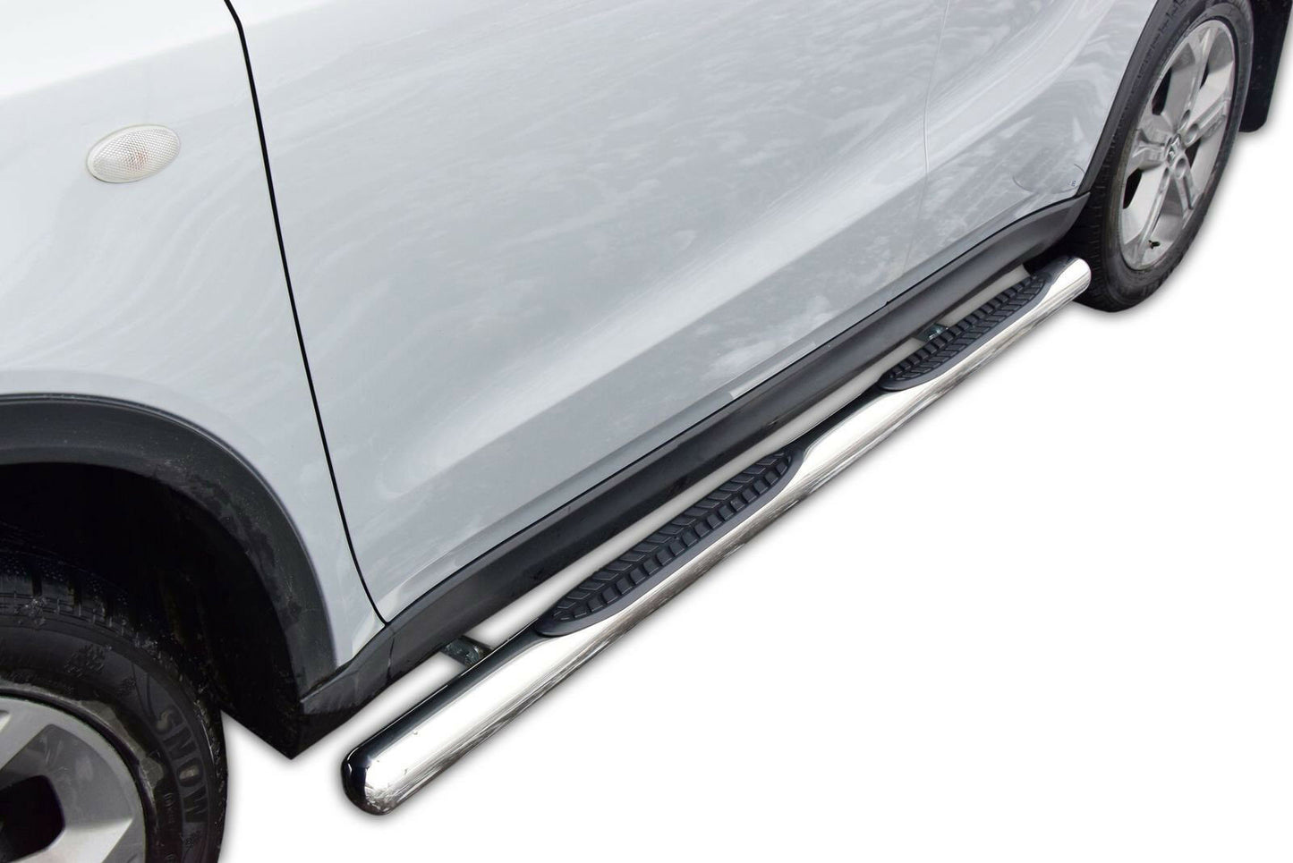 SUZUKI VITARA 2015+ STAINLESS STEEL TUBULAR SIDE STEPS UNDER DOOR