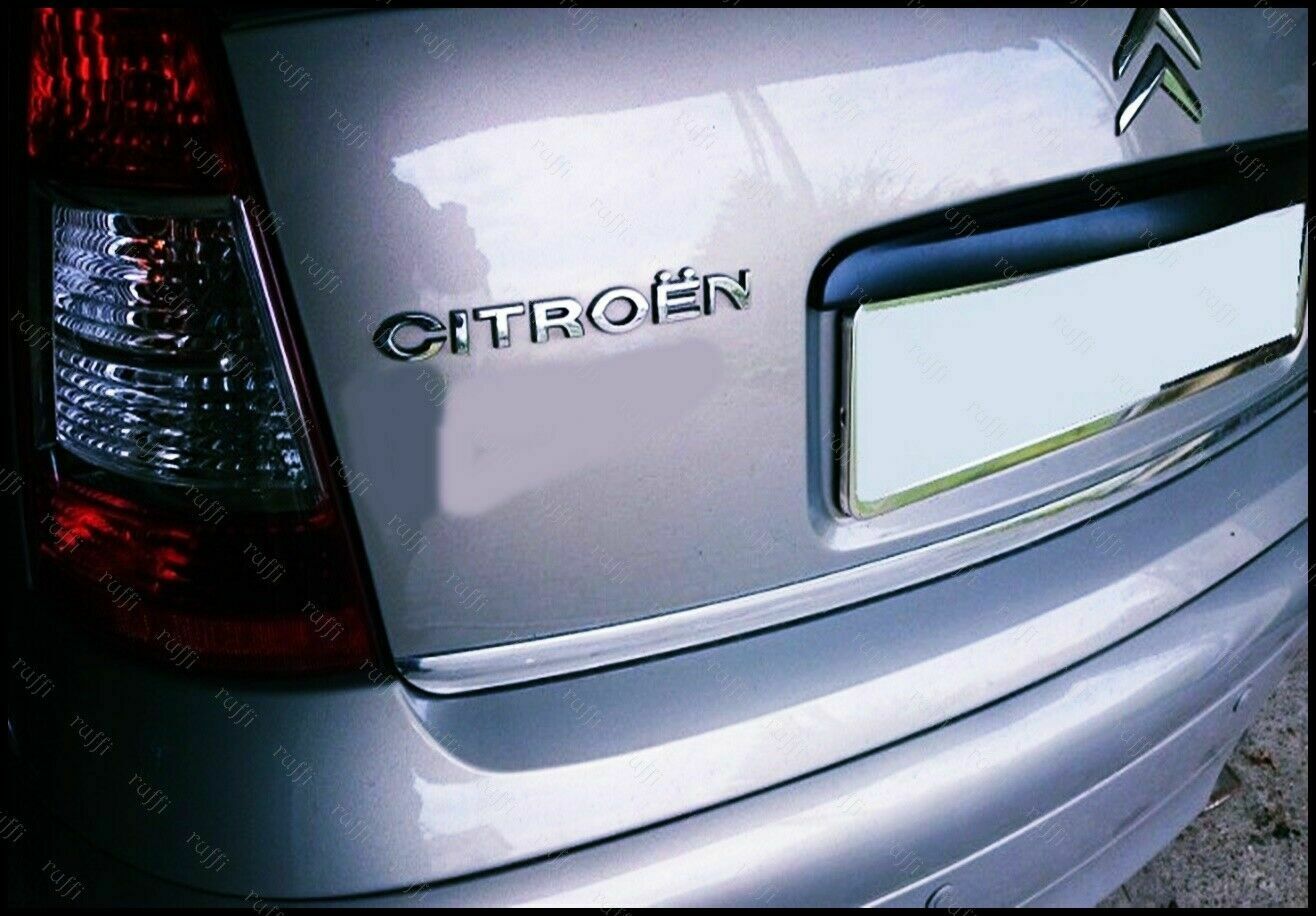 CROMATURA BAGAGLIAIO CITROEN C3 MK1 2002-2009 ACCIAIO INOX ADESIVO 0032 AUTOELEGANCERICAMBI