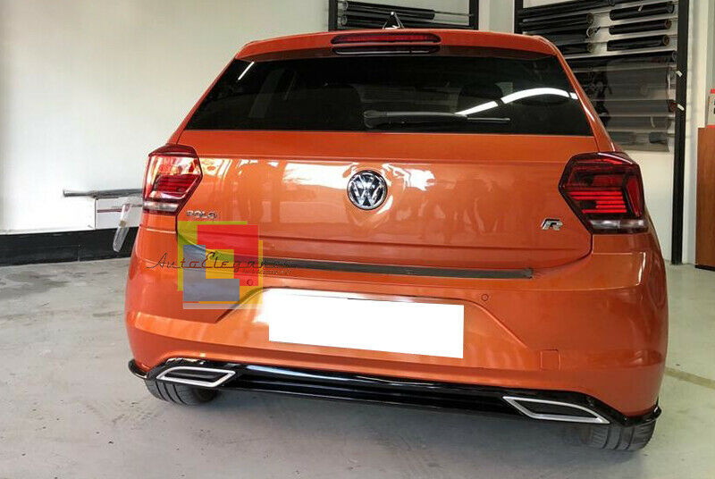 VW POLO AW1 REAR DIFFUSER UNDER BUMPER RLINE DESIGN