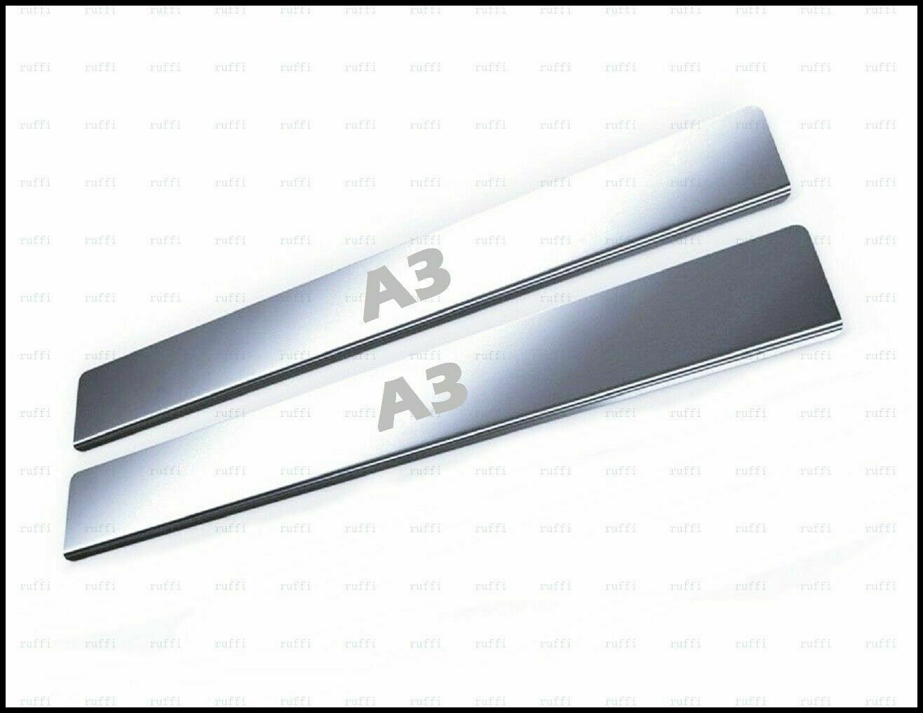 CROMATURA BATTITACCO PORTE AUDI A3 8L RS3 1996-2003 ACCIAIO INOX ADESIVO 0032 AUTOELEGANCERICAMBI