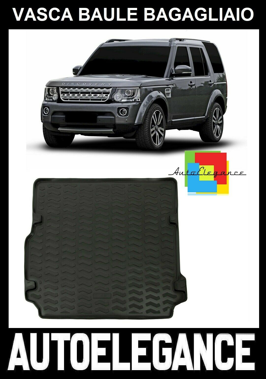 TRUNK LINER RUBBER CARPET SUPERGRIP LAND ROVER DISCOVERY 3/4 -AT-