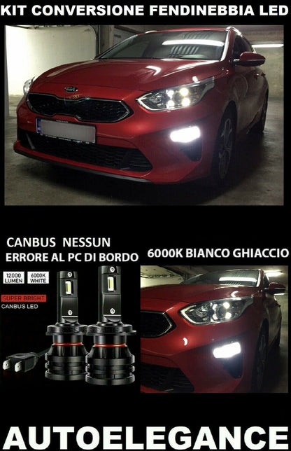 KIA CEED 3 LED FOG LIGHTS 16.000LM CAMBUS - AT 0032