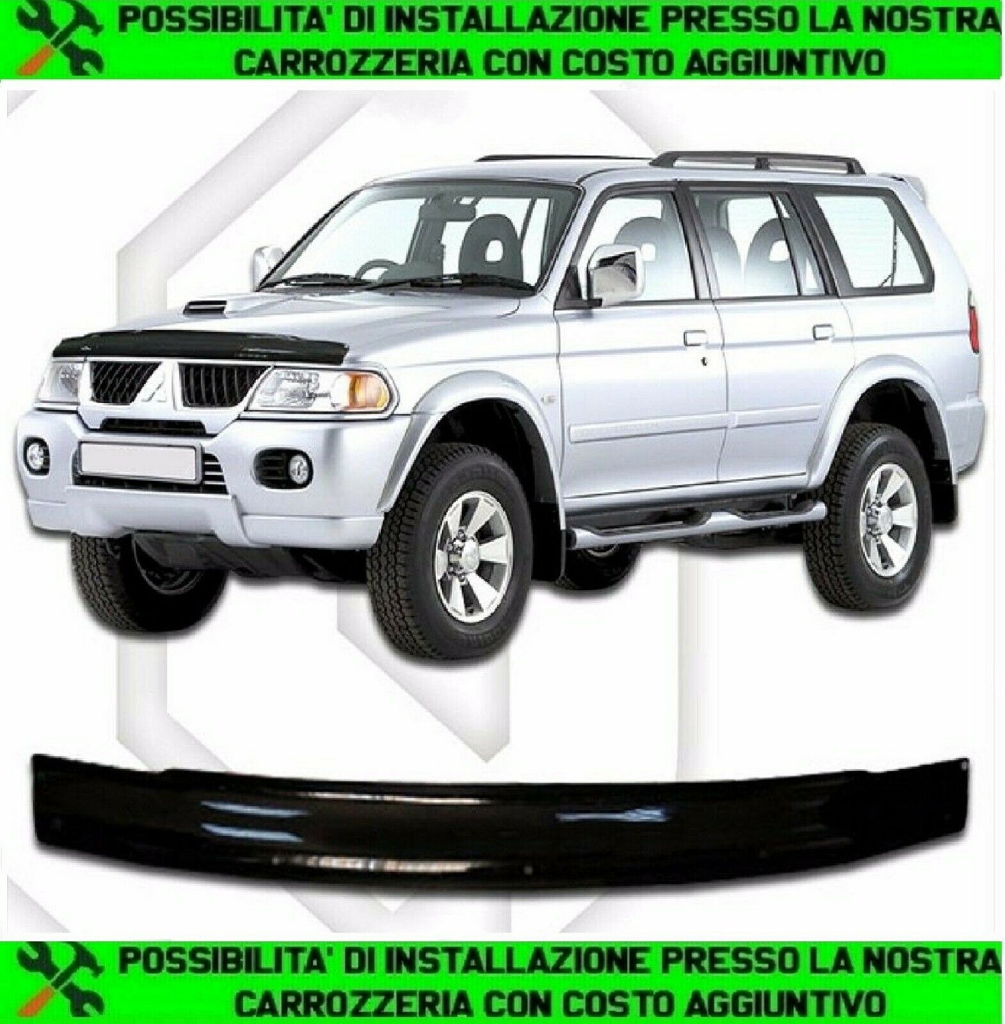 FRONT HOOD PROTECTION MITSUBISHI PAJERO SPORT 1997-2008 