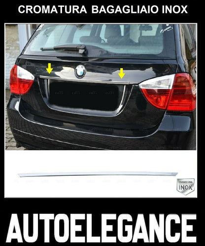 CROMATURA BAGAGLIAIO BMW X5 E70 2006-2013 ACCIAIO INOX ADESIVO 0032 AUTOELEGANCERICAMBI