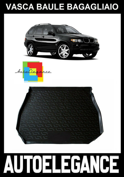 TRUNK MAT RUBBER CARPET SUPERGRIP BMW X5 E53 1999-2006 -AT-