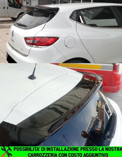 RENAULT CLIO MK4 4 2012-2018 ROOF SPOILER SPORT LOOK ABS GLOSS BLACK
