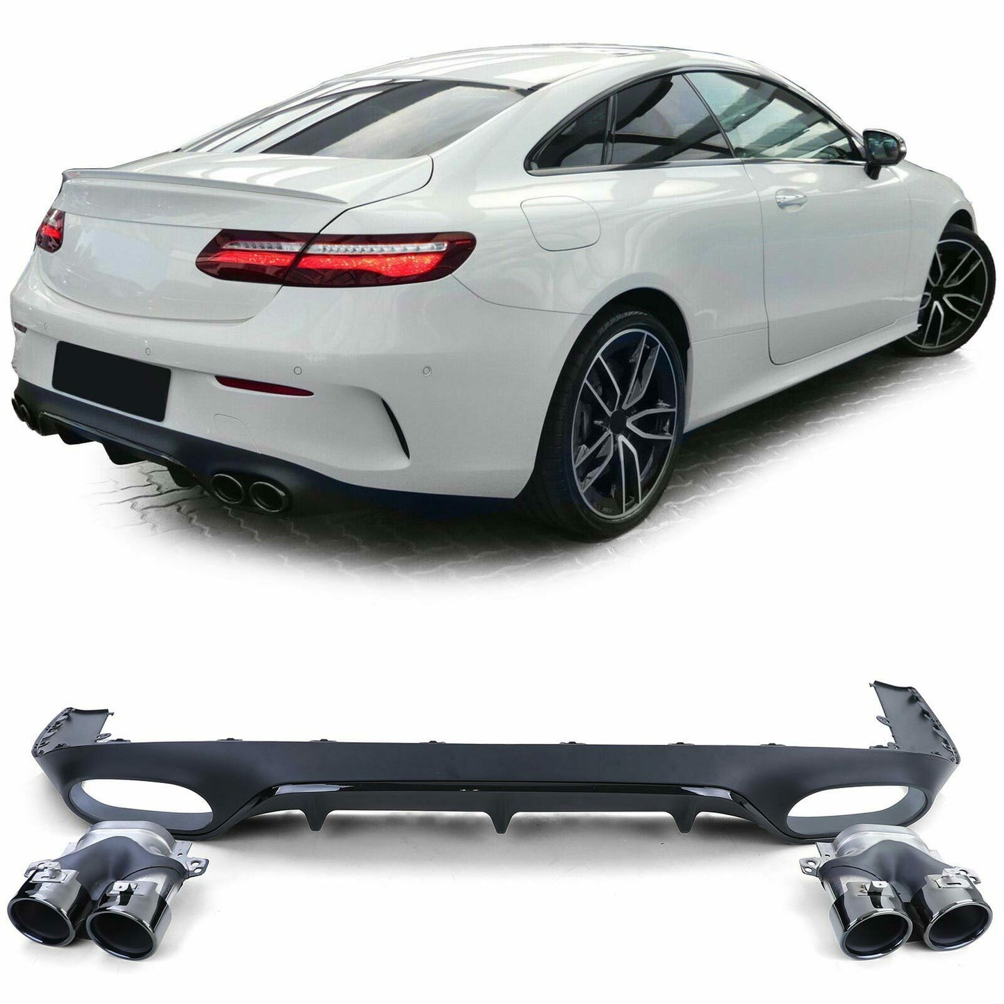 REAR DIFFUSER FOR MERCEDES E CLASS COUPE C238 AMG LOOK
