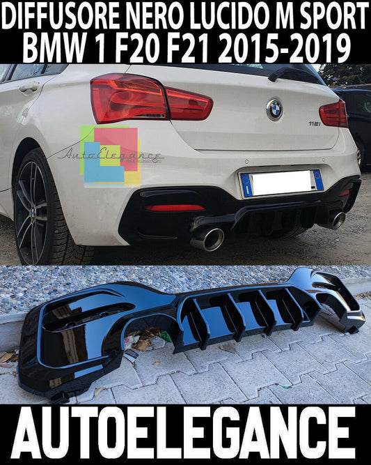 DIFFUSORE POSTERIORE BMW SERIE 1 F20 F21 DAL 2015+ LIFT LOOK M PERFORMANCE