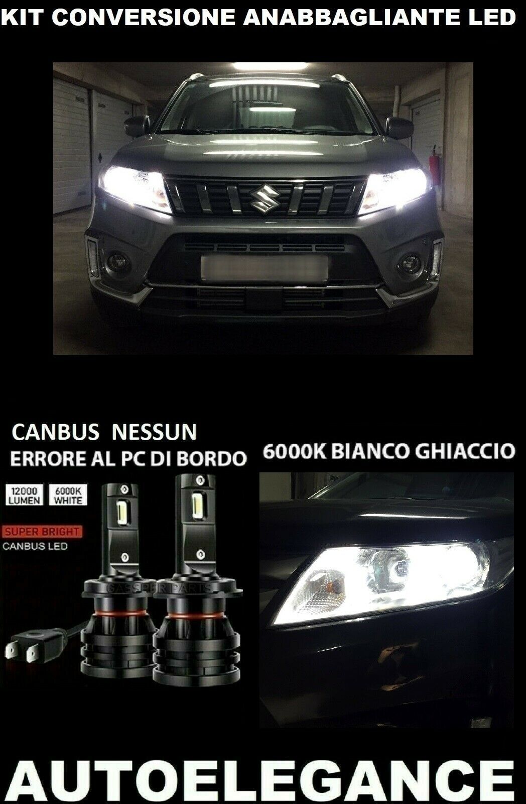 SUZUKI VITARA 3 KIT LOW BEAM LED 16.000LM CAMBUS 0032