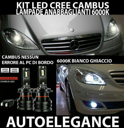 MERCEDES A-CLASS W169 PAIR OF LED LOW BEAM LAMPS 16.000LM CAMBUS 0032