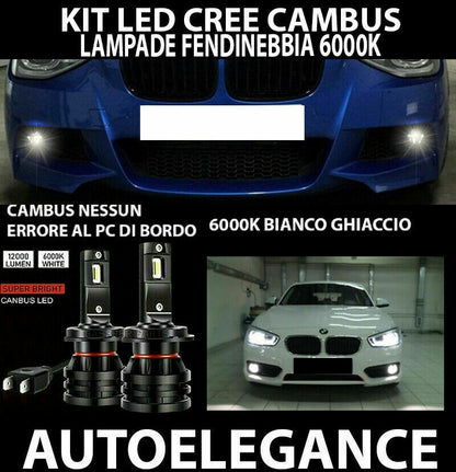 BMW SERIE 1 F20 F21 LAMPADE FENDINEBBIA LED 10.000LM CAMBUS - AT 0032 AUTOELEGANCERICAMBI