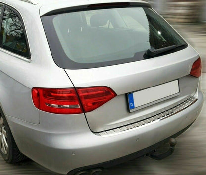 CROMATURA PROTEZIONE PARAURTI POSTERIORE AUDI A4 B8 2007-2015 INOX ADESIVO 0032 AUTOELEGANCERICAMBI