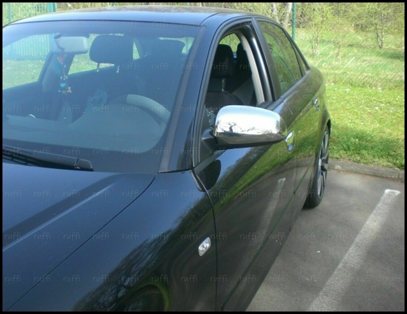CROMATURA SPECCHIETTI LATERALI AUDI A3 S3 RS3 8P 2003-2008 INOX ADESIVO 0032 AUTOELEGANCERICAMBI