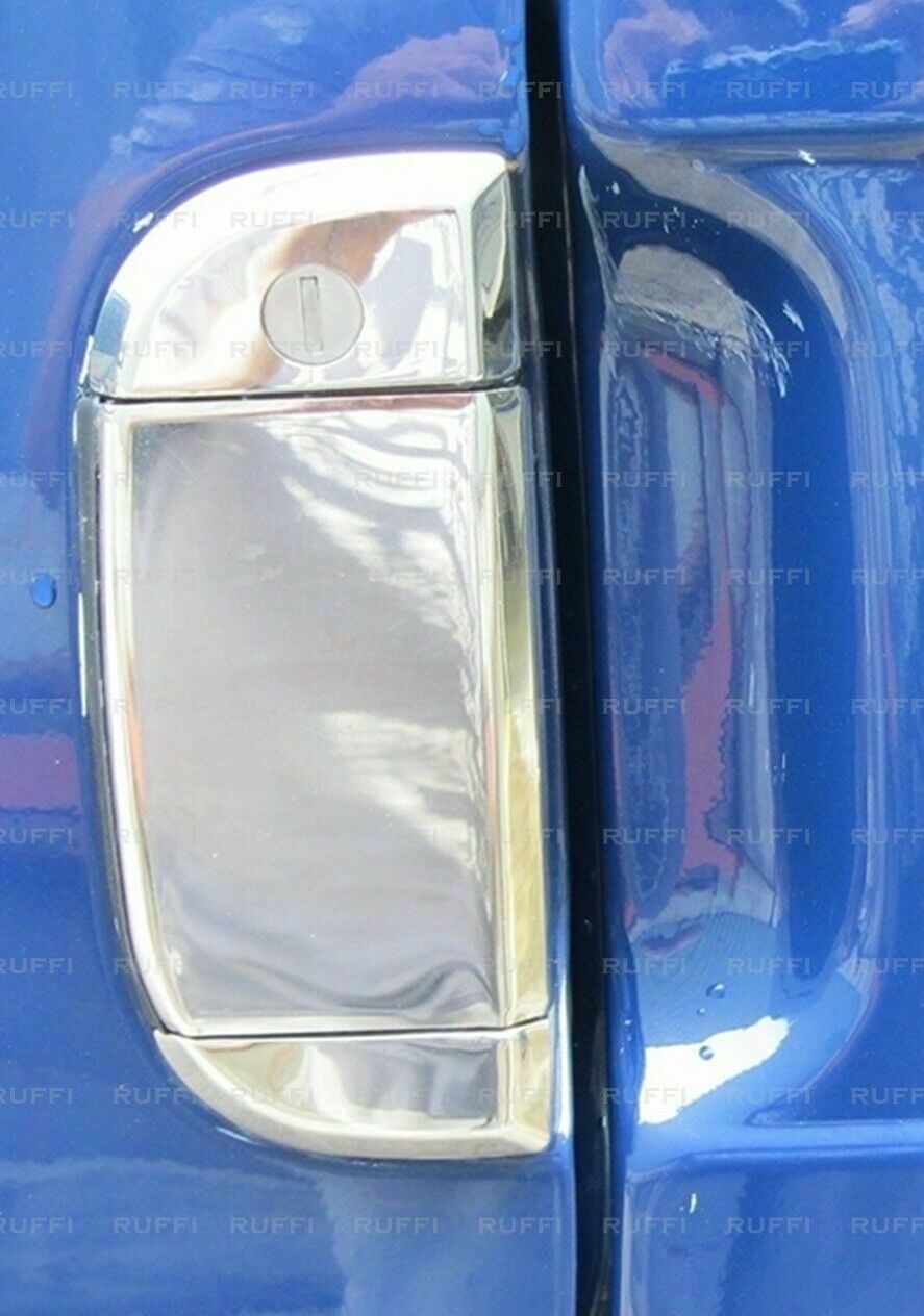 CROMATURA MANIGLIE PORTE VW T4 TRANSPORTER 1995-2003 ACCIAIO INOX ADESIVO 0032 AUTOELEGANCERICAMBI