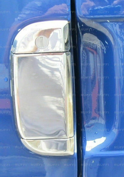 CROMATURA MANIGLIE PORTE VW T4 TRANSPORTER 1995-2003 ACCIAIO INOX ADESIVO 0032 AUTOELEGANCERICAMBI