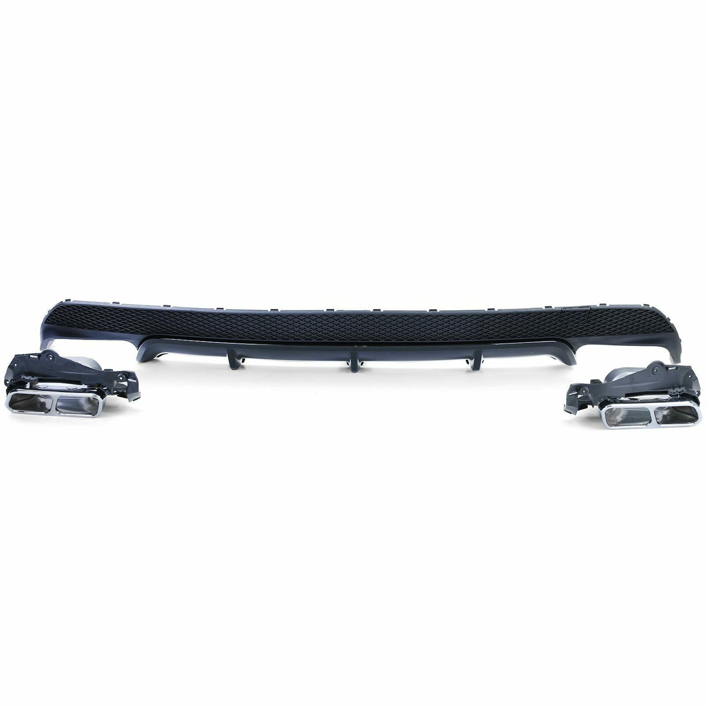 MERCEDES CLA W117 2013-2018 REAR DIFFUSER UNDER BUMPER + AMG TIPPERS.