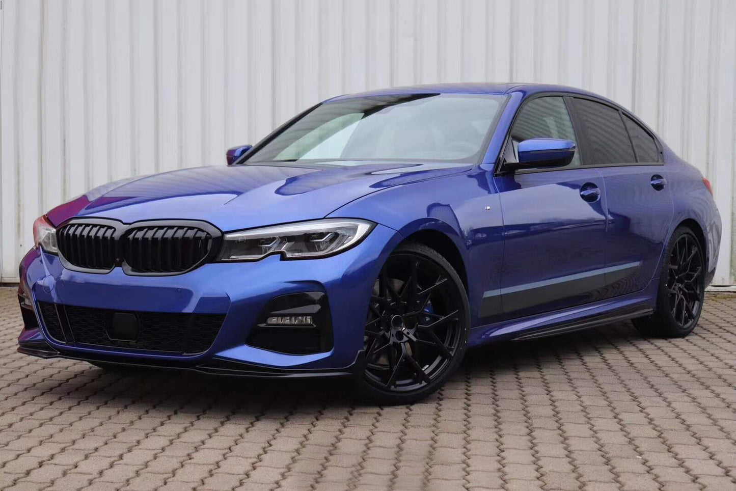 BMW SERIE 3 G20 2019+ SPLITTER SOTTO MINIGONNE SPOILER NERO LUCIDO ABS 0240 AUTOELEGANCERICAMBI